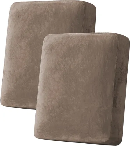 Vista 193 de H.VERSAILTEX Funda de cojín elástica de terciopelo para sofá, funda de cojín de felpa para cojines de silla, protector de muebles, cojín de asiento