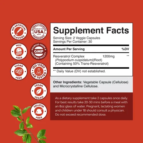 Vista 2 de Paquete de suplemento de palma enana americana y resveratrol para mujer, cápsulas de extracto de palma enana americana con raíz de maca y biotina