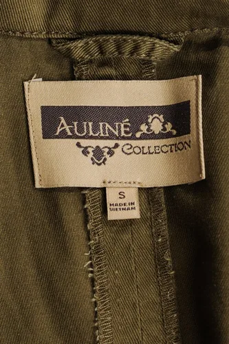 Vista 3 de Auliné Collection Chaqueta con capucha de sarga ligera y estilo militar para mujer