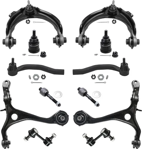 Vista 83 de Detroit Axle – 12 brazos de control superiores e inferiores delanteros con rótulas, barras de unión exteriores e interiores con topes, barras