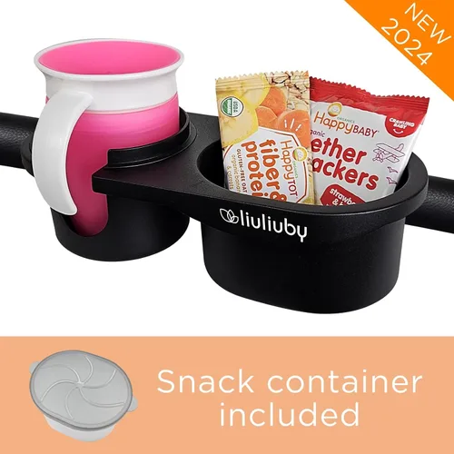Vista 10 de liuliuby Accesorio universal para bandeja de snacks para cochecito Accesorio para portavasos de cochecito, bandeja universal para snacks