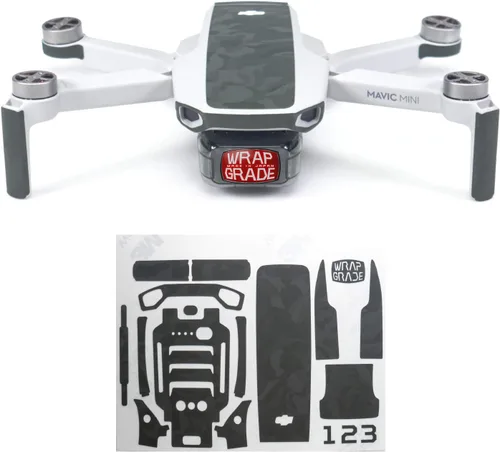 Vista 7 de Wrapgrade Skin compatible con DJI Mavic Mini Color decorativo