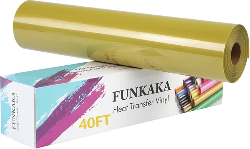 Vista 15 de FUNKAKA Paquete de vinilo HTV de transferencia de calor con purpurina, 12 rollos de vinilo para planchar de 12 pulgadas x 3 pies para camisetas, 12