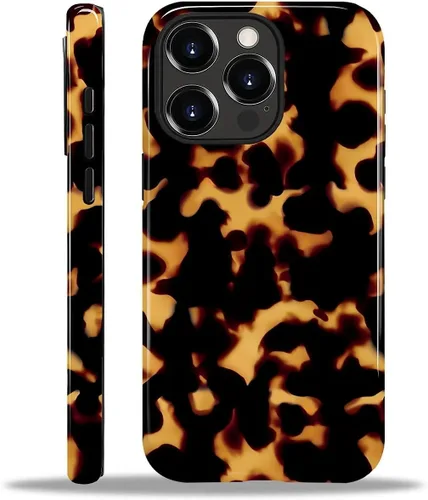 Vista 147 de Funda para iPhone 11, resistente híbrida 2 en 1, protección completa contra golpes con acabado brillante, diseño de collage de tela a cuadros
