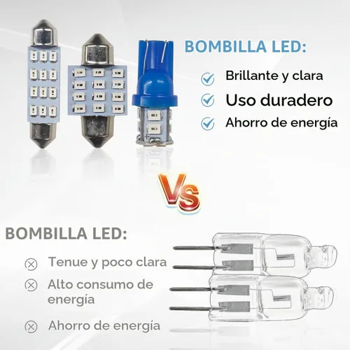 Vista 5 de JOYCOURT 24 piezas Bombilla LED para Interior de Coche, Kit de Reemplazo de Luz de Cúpula LED para Interior de Coche T10 31 mm 41 mm