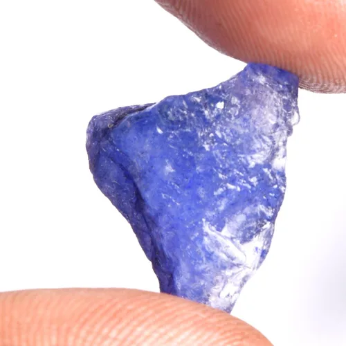 Vista 2 de gemhub EGL - Cristal curativo de zafiro azul natural de 16.00 quilates certificado, Gema, azul