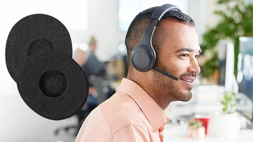 Vista 8 de Almohadillas de repuesto H800 compatibles con auriculares inalámbricos Logitech H800, almohadillas de esponja suaves y duraderas, almohadillas