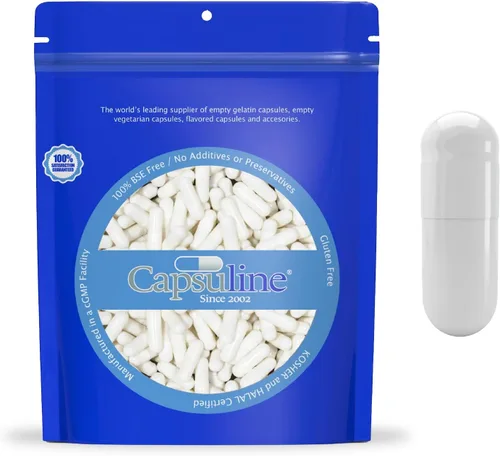 Vista 8 de Capsuline Tamaño 00 – Cápsulas de gelatina vacías transparentes – Cápsulas vacías de gel – Relleno de cápsula de píldora bovina pura – Cápsulas
