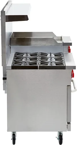 Vista 7 de Iron Range Rango IR-6B24RG, 60" 276,000 BTU, Acero Inoxidable