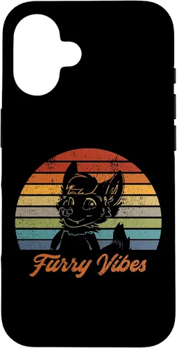 Vista 31 de iPhone 13 Pro Max Retro Furry Fandom Furry Vibes - Lindo estuche de traje OwO