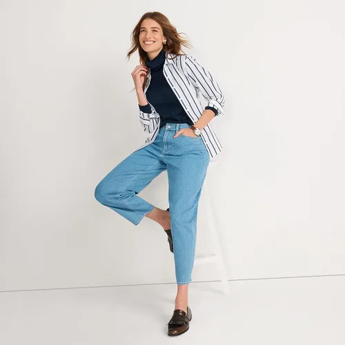 Vista 10 de Lands' End Supima - Suéter de cuello alto y mangas largas para mujer