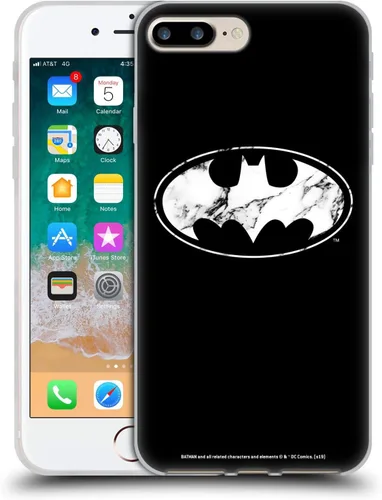 Vista 34 de Head Case Designs Funda de gel con licencia oficial de Batman DC Comics Bat Signal Logos [protección de grado militar] compatible con Apple iPhone 7