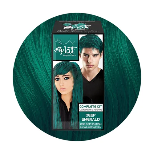 Vista 14 de Splat Kit completo de tinte para el cabello semipermanente de larga duración vegano y libre de crueldad Aqua Rush