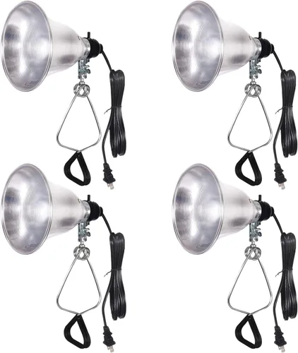 Vista 7 de Simple Deluxe Enchufe de luz de abrazadera con reflector de aluminio de 8.5 pulgadas, apto para lámpara de máximo 150 W (sin bombilla incluida)