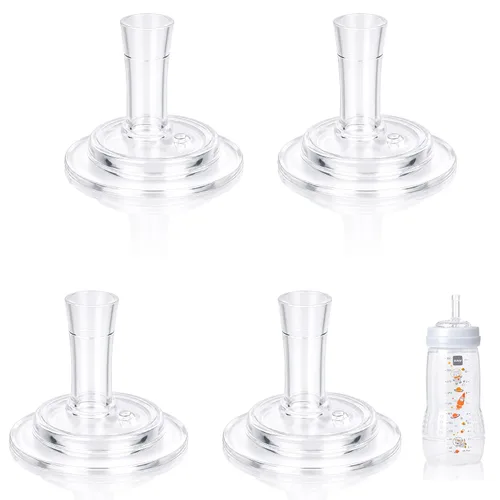 Vista 8 de Sippy Boquilla compatible con MAM PP y botellas de vidrio, boquilla de botella de repuesto, boquillas de silicona 100% de grado alimenticio suave, a