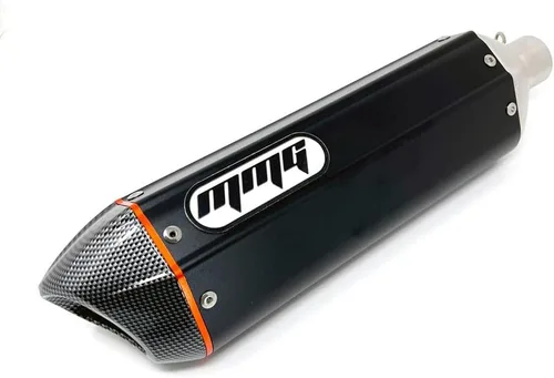 Vista 2 de MMG Exhaust System Muffler, GY6 125cc/150cc, Black Finish