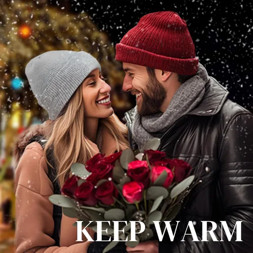 Vista 3 de PFFY 2 Packs Unisex Beanie Hats for Men Women Knit Winter Beanies