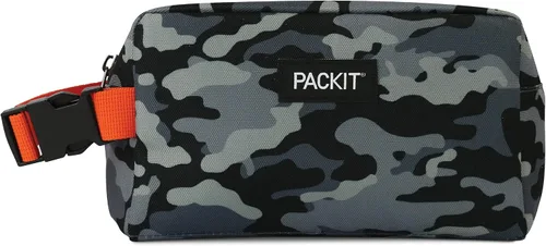 Vista 6 de PackIt Lonchera clásica congelable, camuflaje azul y caja de aperitivos congelable, camuflaje carbón