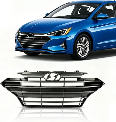 Vista 22 de PIT66 Conjunto de parrilla delantera cromada compatible con Sonata 2011 2012 2013 HY1200154 863503S100