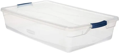 Vista 4 de Bolsa de almacenamiento inteligente Rubbermaid Clever Store con cierre, 15-quart, transparente (FG3Q2200CLMCB)