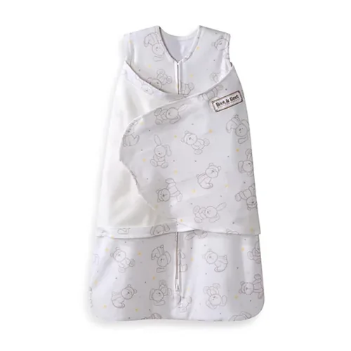 Vista 48 de HALO Saco de dormir envolvente 100% algodón, manta vestible ajustable de 3 vías, TOG 1.5, azul bebé, recién nacido, 0-3 meses