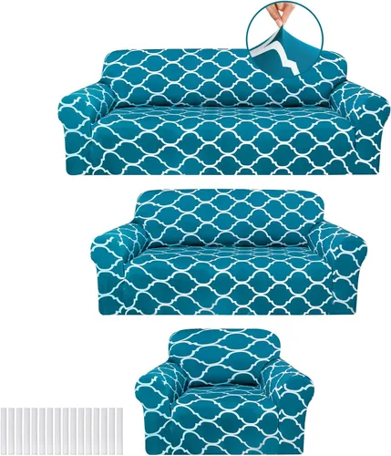 Vista 9 de Peryiter Juego de 1 funda de sofá gris oscuro para sala de estar, fundas de muebles para sofá y sofás, funda de sofá biplaza o sillón, protector