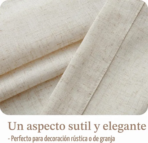 Vista 7 de Jinchan - Cortinas de lino texturizado para cocina, 24 pulgadas, natural, 2 paneles Mezcla de lino beige natural