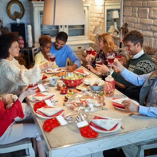Vista 7 de Patelai 30 piezas de mini calcetines de Navidad a granel de 5.5 pulgadas, adornos portacubiertos navideños, decoración de mesa de comedor, soporte