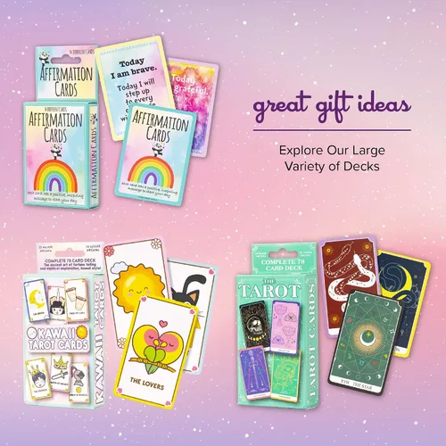 Vista 7 de Lindas cartas de tarot Kawaii para principiantes - Baraja mágica de anime Oracle para adolescentes