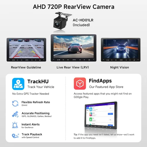 Vista 4 de ATOTO A5L 9 pulgadas doble DIN Android coche estéreo inalámbrico CarPlay Android Auto