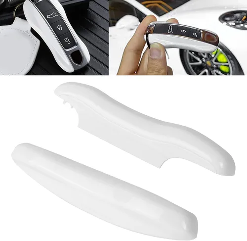 Vista 26 de x xotic tech Funda Protectora de Carcasa de Llavero Inteligente Estilo Fibra de Carbono Compatible con Porsche Boxster Cayenne Panamera Cayman Macan