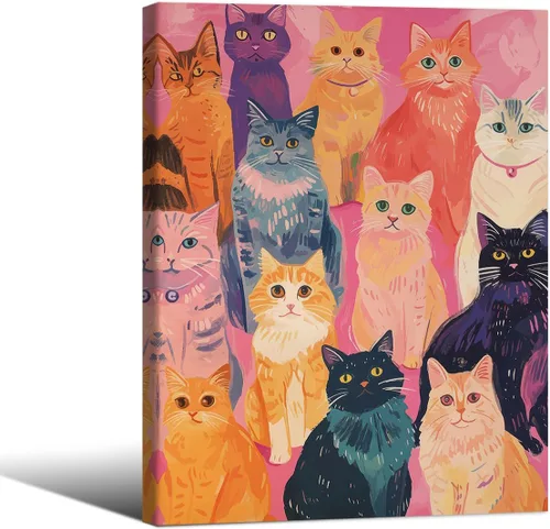 Vista 11 de Póster de pintura al óleo colorida de ventana abierta, arte de pared abstracto impresionista famoso y moderno, impresiones de lienzo estético