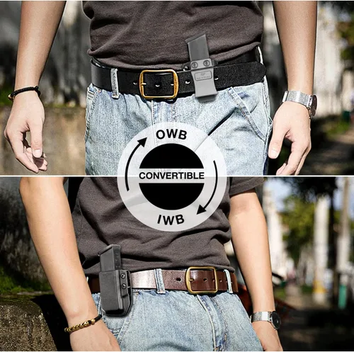 Vista 6 de Universal Magazine Holster for Glock, Sig Sauer, M&P, Springfield, 1911, Taurus – IWB/OWB Mag Carrier Fit 9mm/.40/.45ACP/.380 Double & Single
