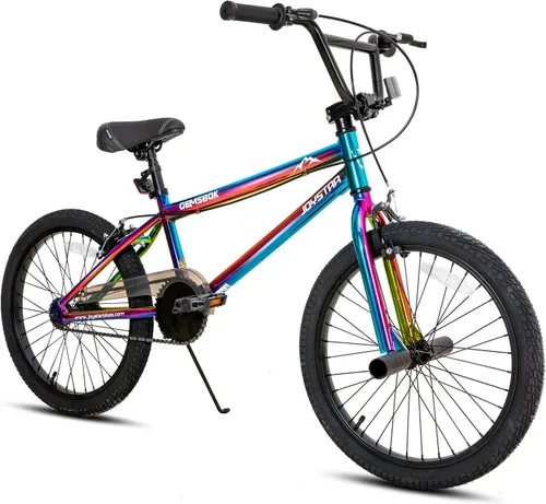 Vista 12 de JOYSTAR 20 24 Inch Kids BMX Bike for Boys and Girls Age 7-12 Freestyle Bicycle for Beginner Level Riders with Dual Hand Brakes & 2 Pegs 24" Kids