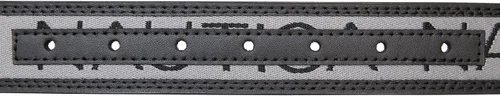 Vista 5 de Nautica Men's Signature Leather and Canvas Belt Ribbon Detail Flag Design Classic Casual Metal Buckle