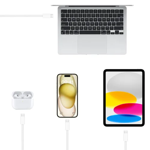 Vista 7 de Paquete de 2 cables de carga CarPlay cortos de 1.5 pies compatibles con iPhone 17/16E/16/15, 17Air, 15 16 17 Pro Max, cable de carga Plus, cable