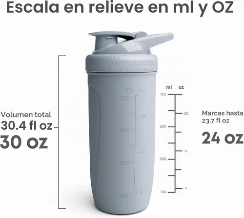 Vista 5 de Smartshake Looney Tunes Reforce Botella mezcladora de proteína de acero inoxidable - Botella unisex para gimnasio sin aislamiento Botellas