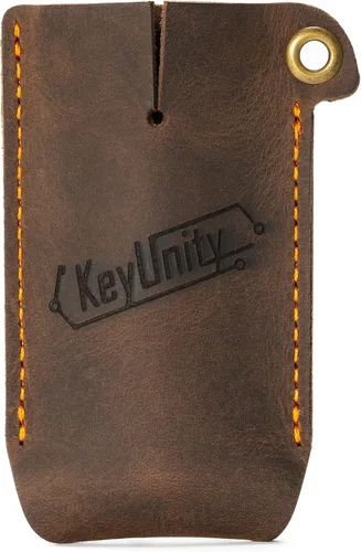 Vista 11 de KeyUnity Funda de cuero EDC organizador de bolsillo cosido a mano bolsa deslizante