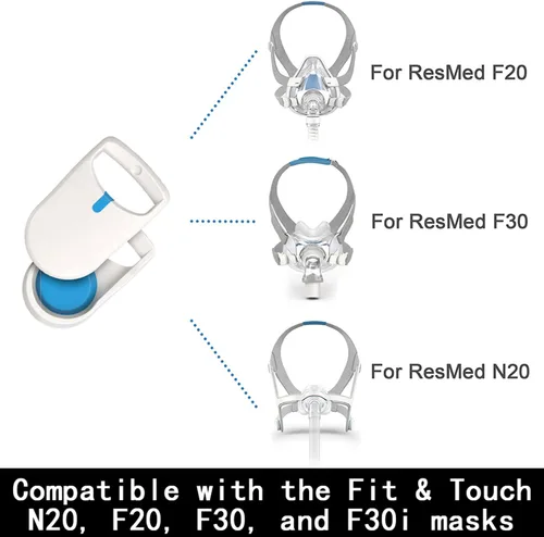 Vista 2 de 3 pares de clips magnéticos para el casco compatibles con Air-Fit N20 F20 F30 y Air-Touch F20 N20, desconexión rápida, ajuste perfecto con fuerza