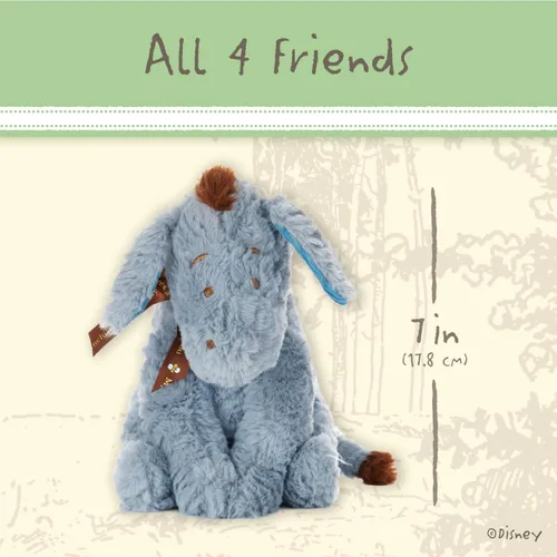 Vista 10 de Kids Preferred Disney Baby Winnie the Pooh y amigos - Juego de coleccionistas de 4 piezas de peluches de animales de peluche clásicos