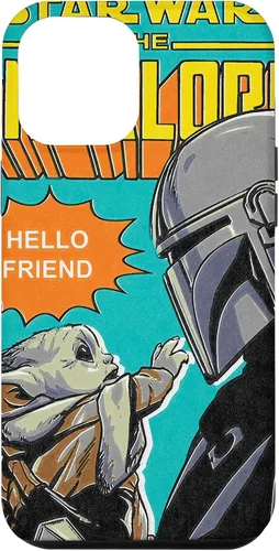 Vista 25 de Funda para iPhone 14 Pro Max Star Wars The Mandalorian Mando y el Niño