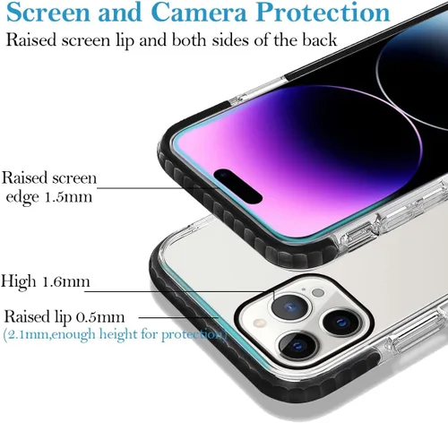 Vista 4 de Funda personalizada para iPhone 15 Pro Max personalizada con collage de múltiples imágenes, resistente a los impactos, funda protectora de TPU