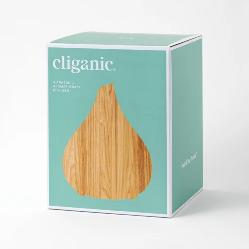 Vista 3 de Cliganic Ultrasonic Aromatherapy Diffuser, 400ml Ultrasonic for Essential Oils Aromatherapy, Home & Office (Pack of 2)