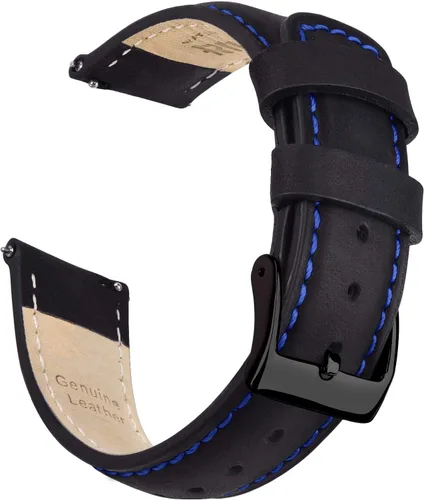Vista 39 de Ritche Correas de Reloj de Cuero de Liberación Rápida Regalo de Navidad, Correas de Reloj Genuinas para Hombres y Mujeres, Correa de Reloj de Cuero