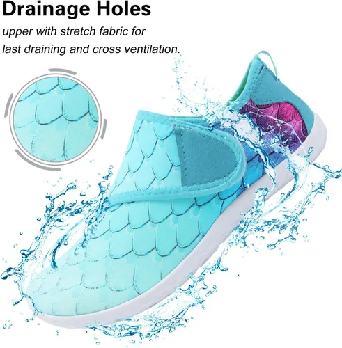 Vista 2 de Lisdwde Zapatos de agua antideslizantes para hombre y mujer, zapatos de natación, deportes de playa, secado rápido, zapatos de calcetín para mujeres