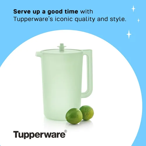 Vista 5 de Tupperware Heritage - Jarra de 1 galón en menta, apta para lavavajillas y sin BPA