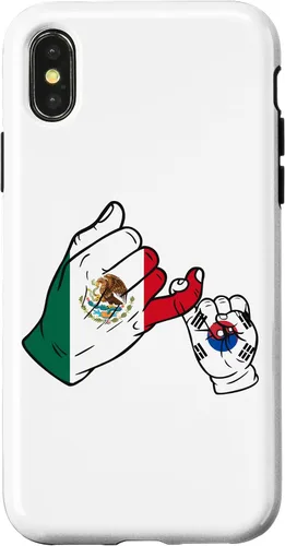Vista 4 de iPhone 15 Parent and child Mexico and South Korea family Case