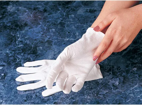 Vista 6 de Carex Health Brands - Guantes de algodón para manos suaves, talla XL