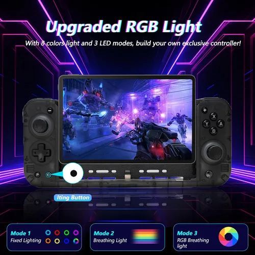 Vista 2 de SZYUYU Switch Controller for Nintendo Switch/OLED, Full-Size Grip Ergonomic Handheld Mode Controller, Switch Pro Controller One-Piece Joypad with 8