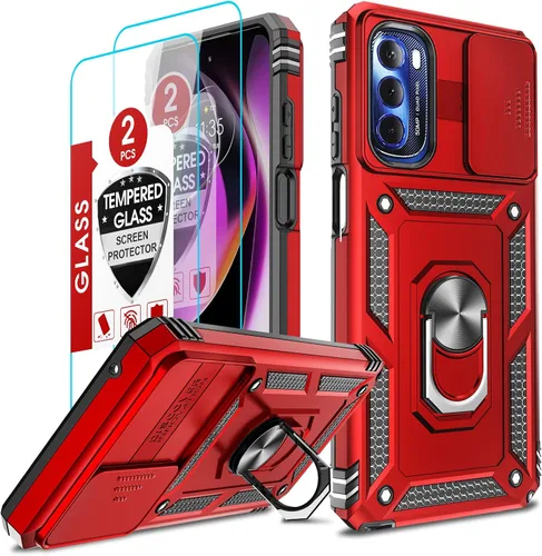 Vista 264 de LeYi Funda para Samsung Galaxy A05 (no compatible con A05S) con protector de pantalla y protector de lente de cámara, funda resistente de grado Negro
